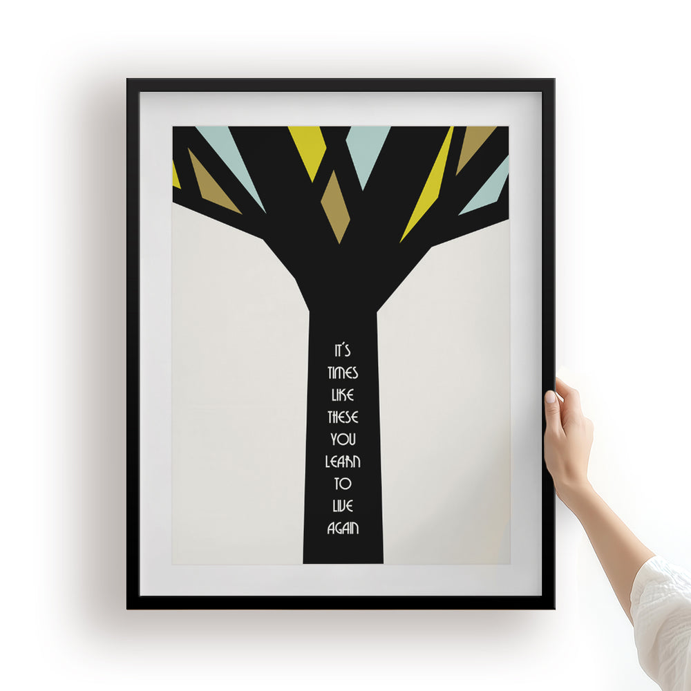 Times Like These | Foo Fighters - Song Lyrics Wall Art Print