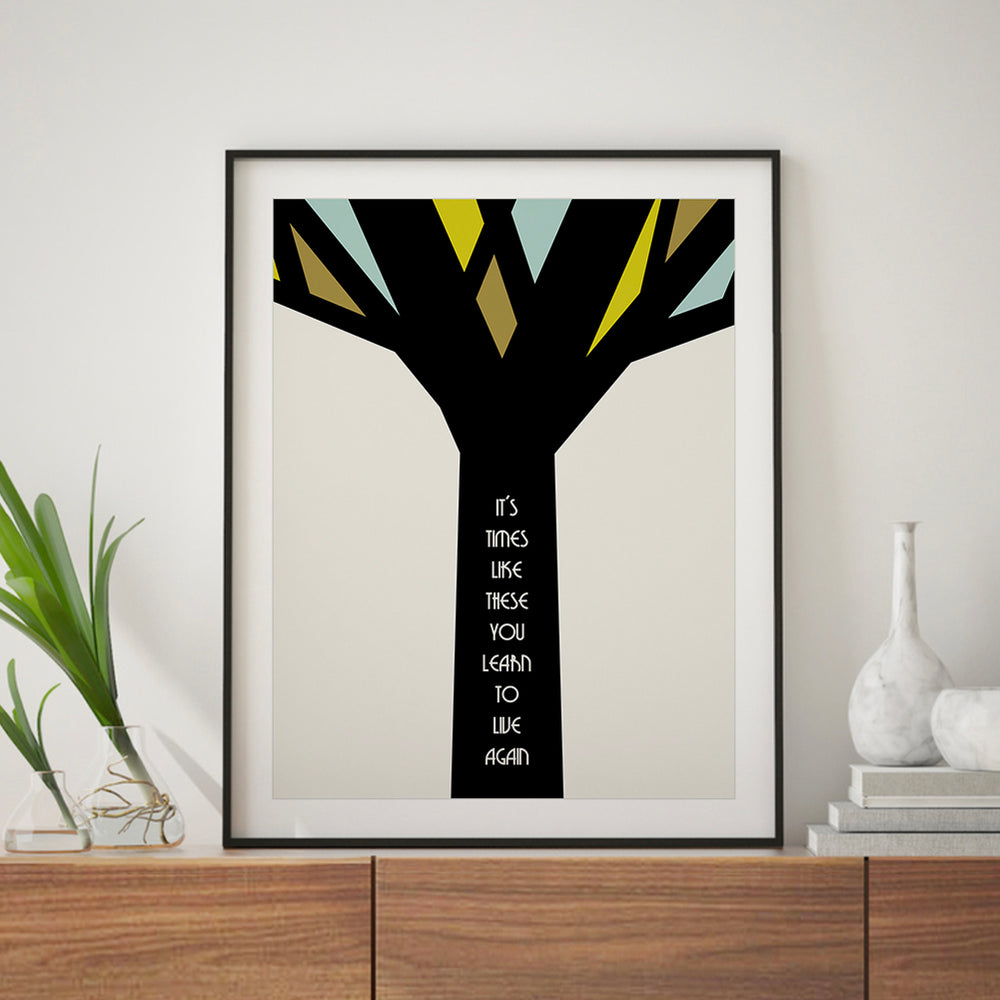 Times Like These | Foo Fighters - Song Lyrics Wall Art Print
