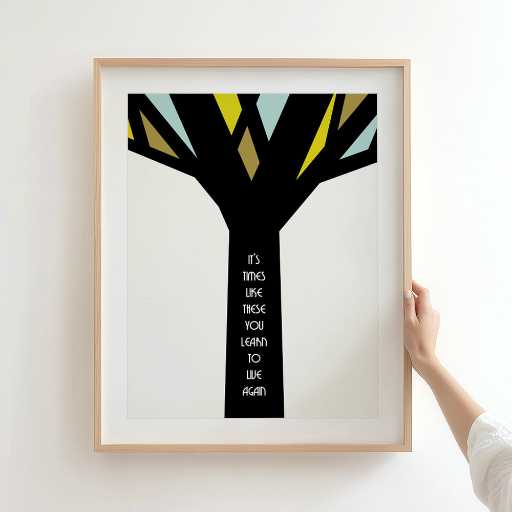 Times Like These | Foo Fighters - Song Lyrics Wall Art Print