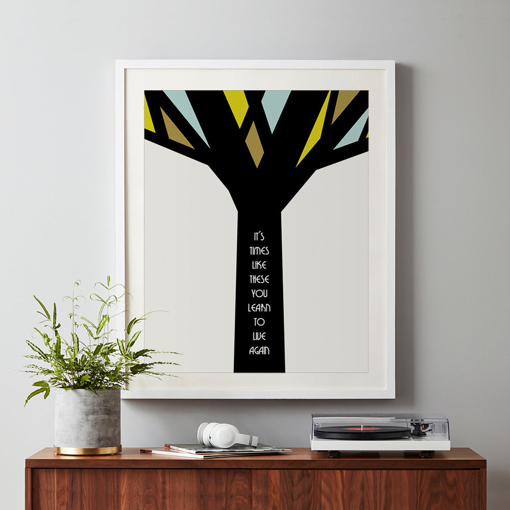 Times Like These | Foo Fighters - Song Lyrics Wall Art Print