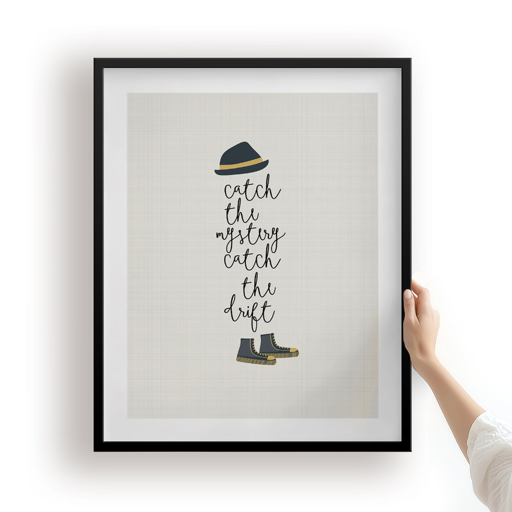 Tom Sawyer song lyric wall art print