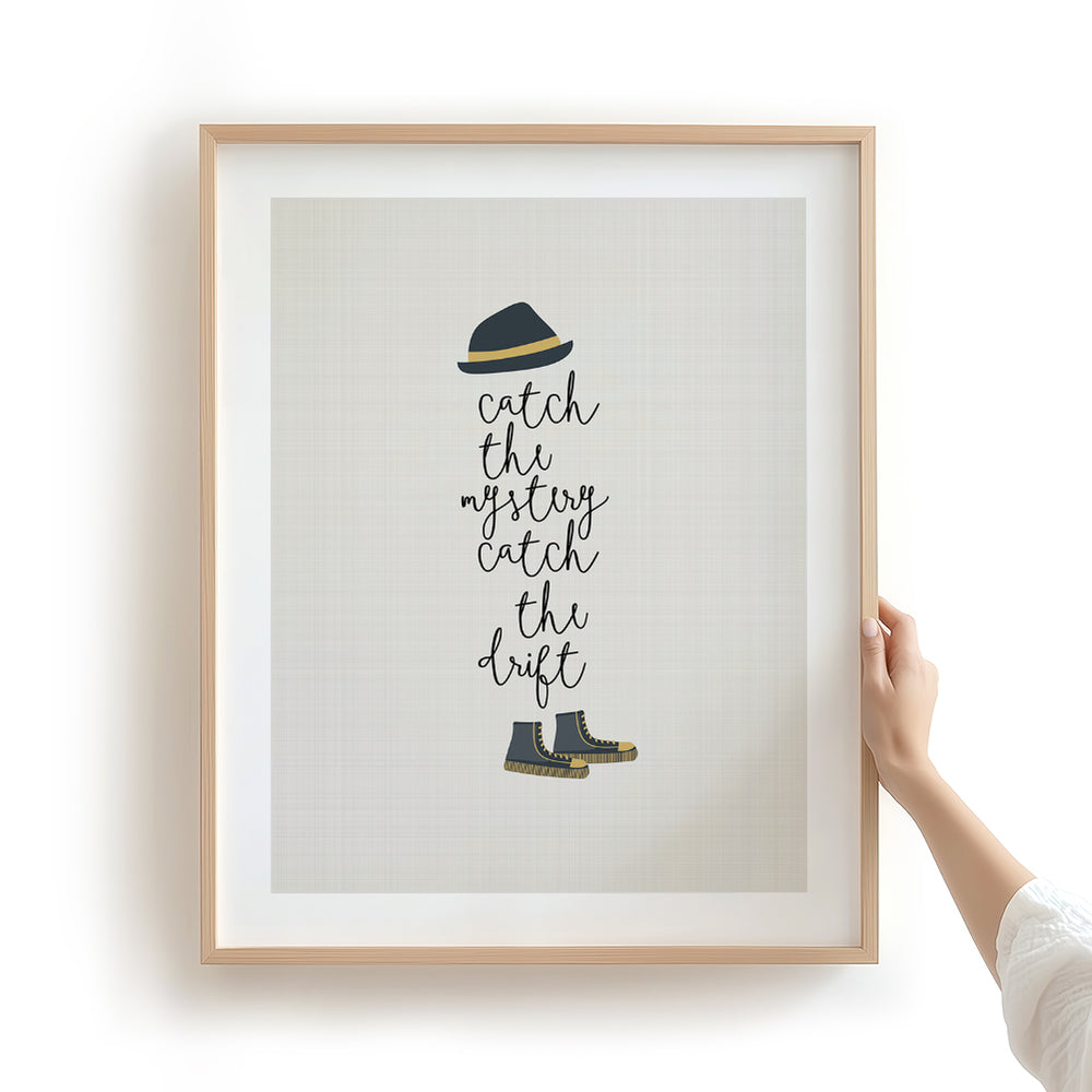 Tom Sawyer song lyric wall art print