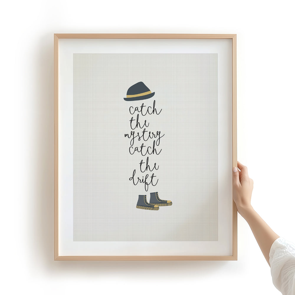 Tom Sawyer song lyric wall art print