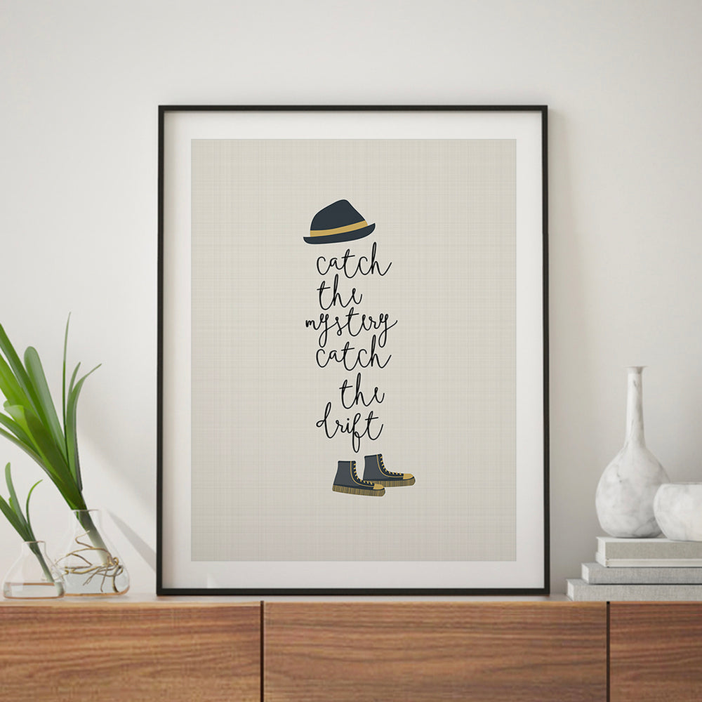 Tom Sawyer song lyric wall art print