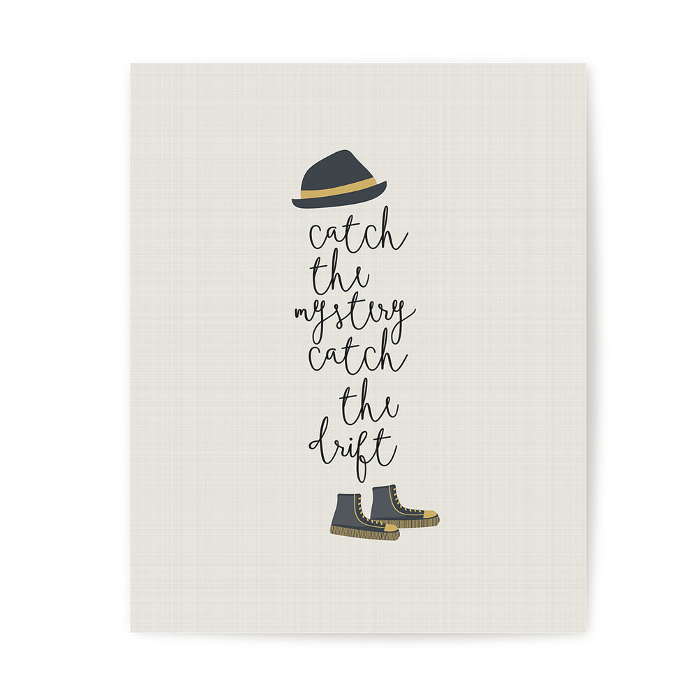 Tom Sawyer song lyric wall art print