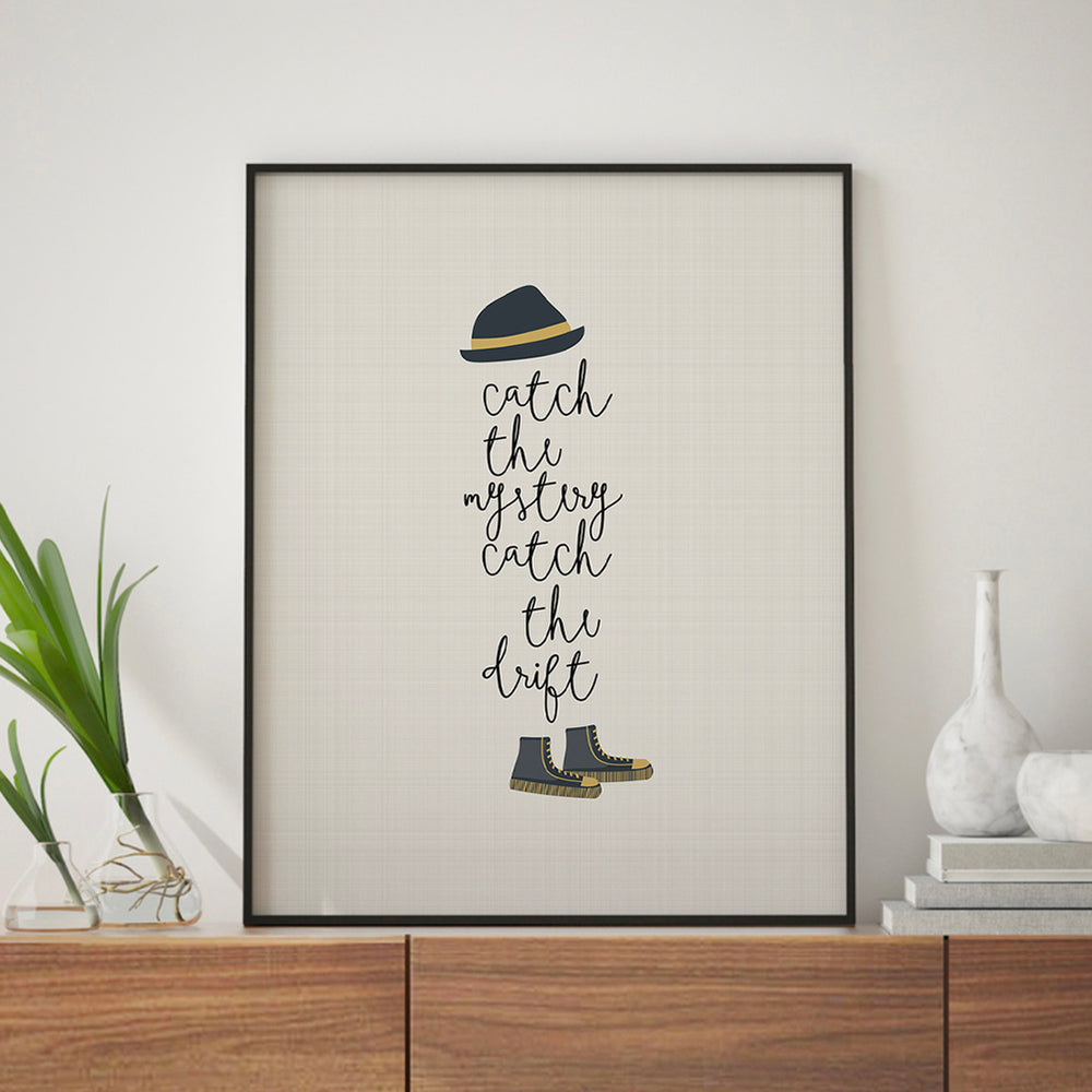 Tom Sawyer song lyric wall art print