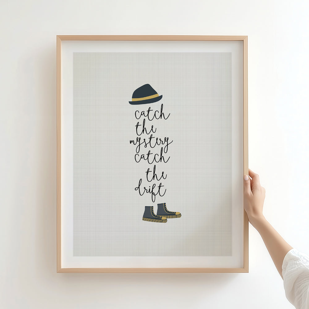Tom Sawyer song lyric wall art print