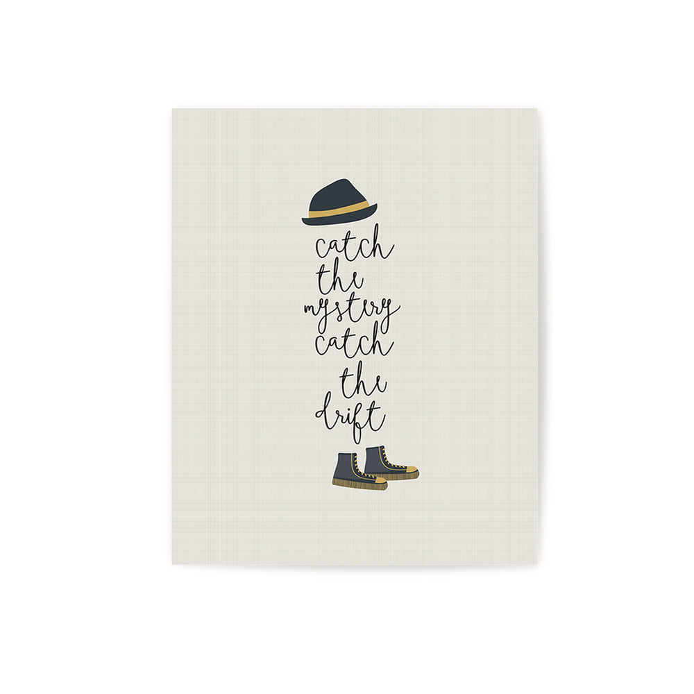 Tom Sawyer song lyric wall art print