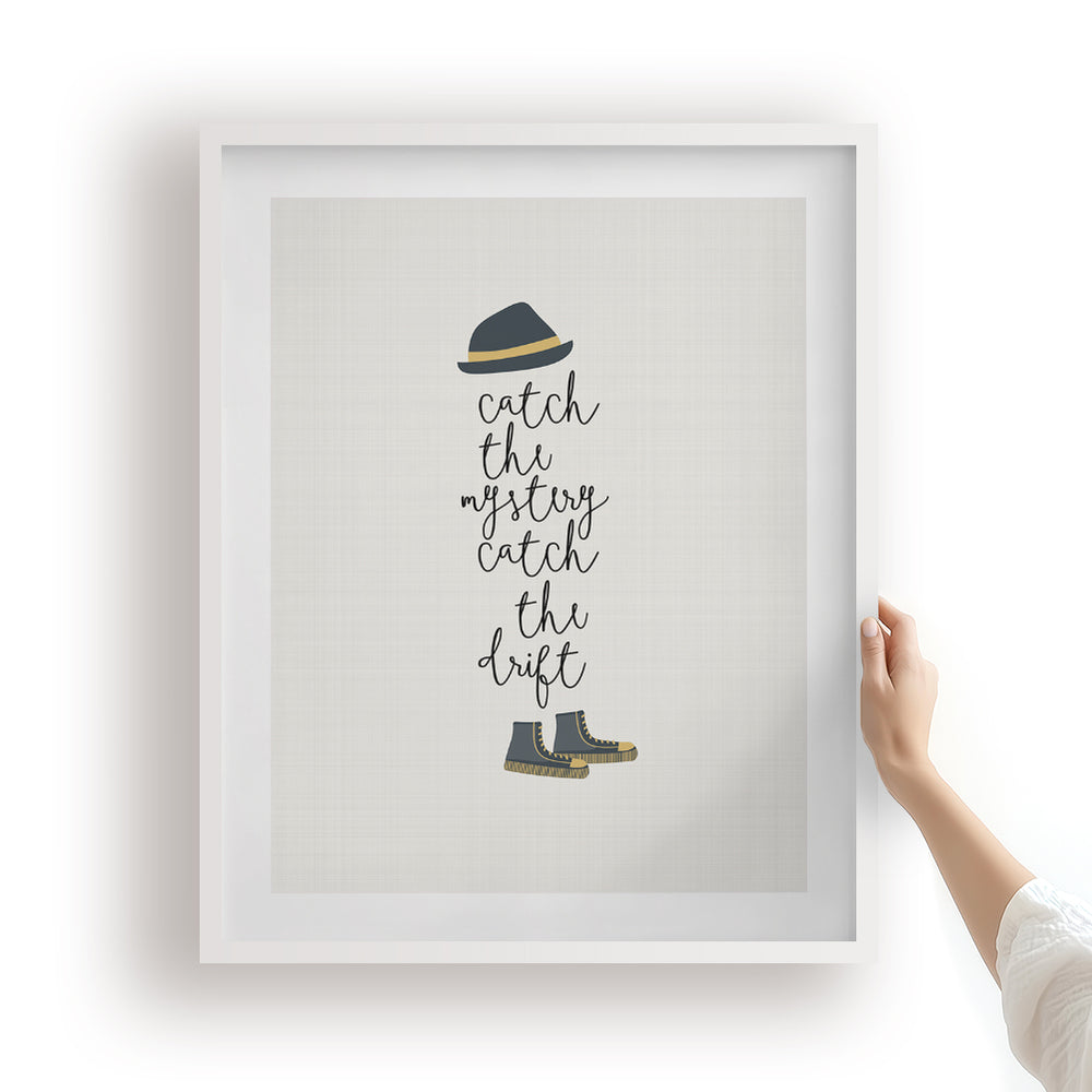 Tom Sawyer song lyric wall art print