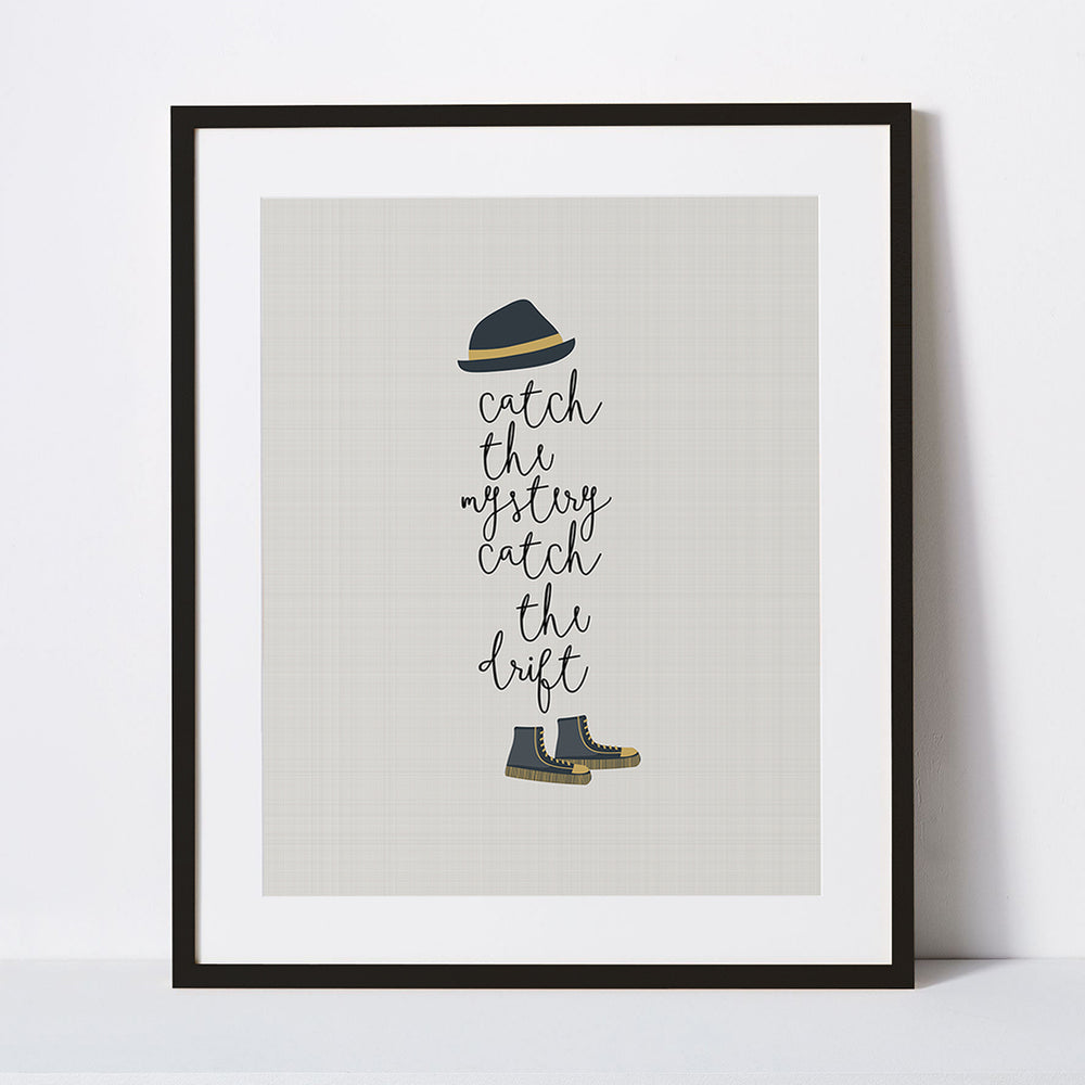 Tom Sawyer song lyric wall art print