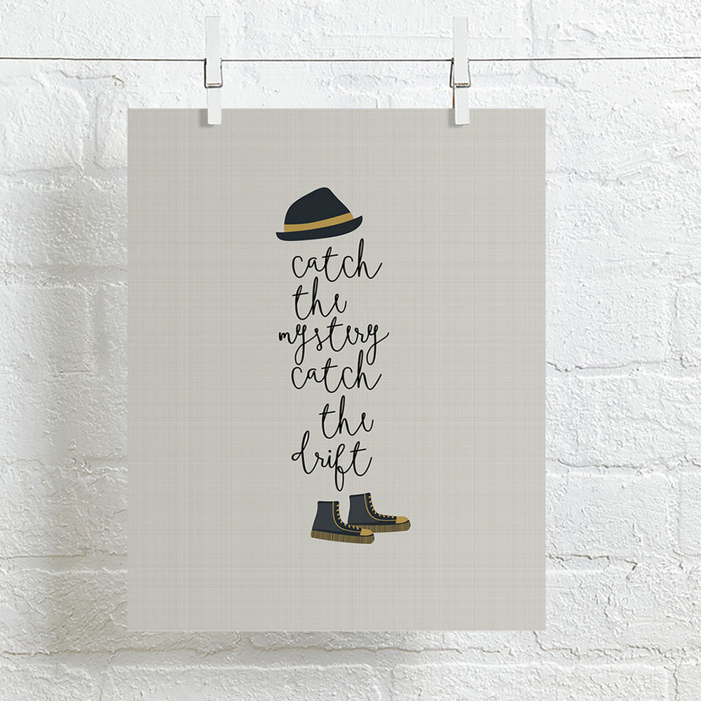 Tom Sawyer song lyric wall art print