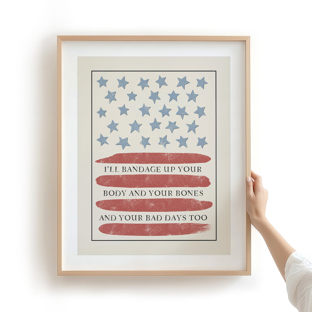 Tourniquet | Zach Bryan - Song Lyrics Wall Art