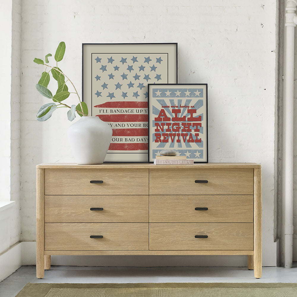 Americana song lyric wall art prints