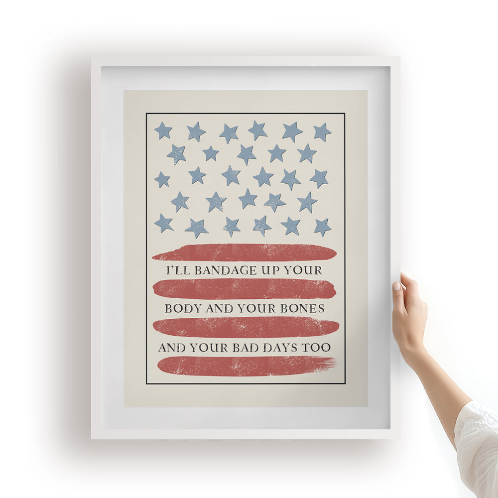Tourniquet | Zach Bryan - Song Lyrics Wall Art