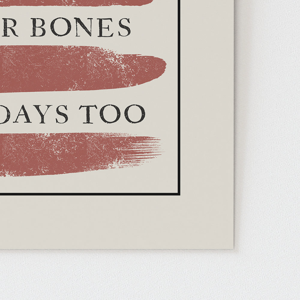 Tourniquet | Zach Bryan - Song Lyrics Wall Art