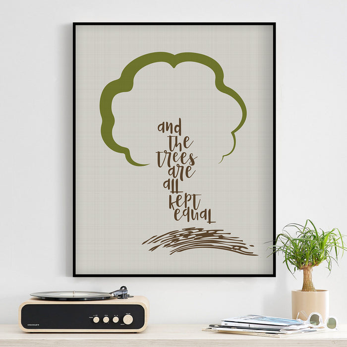 The Trees by Rush song lyric art