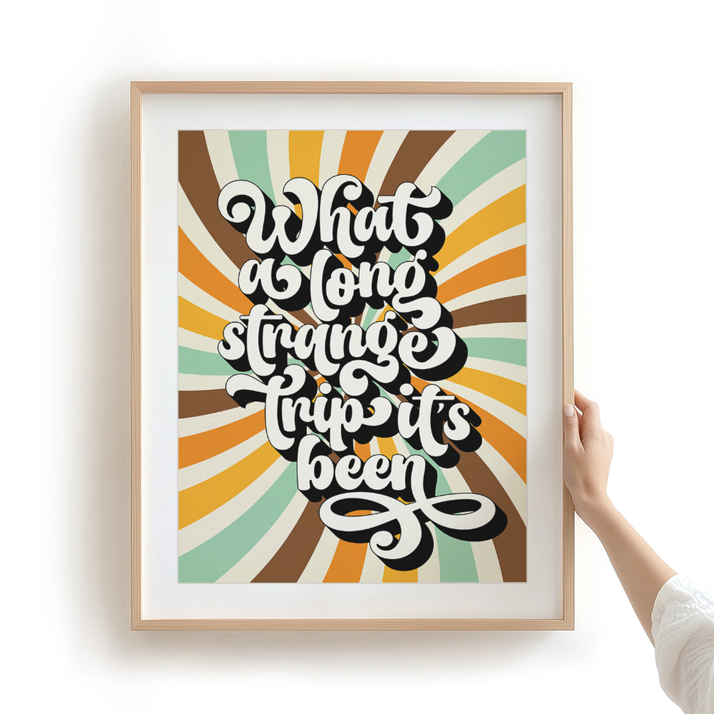 Truckin' | Grateful Dead - Song Lyrics Art Print
