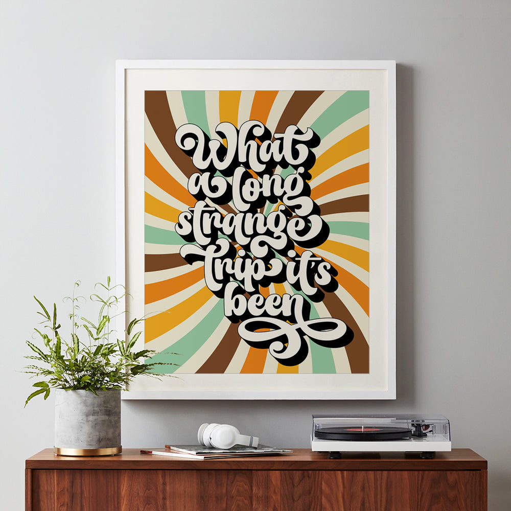 Truckin' | Grateful Dead - Song Lyrics Art Print