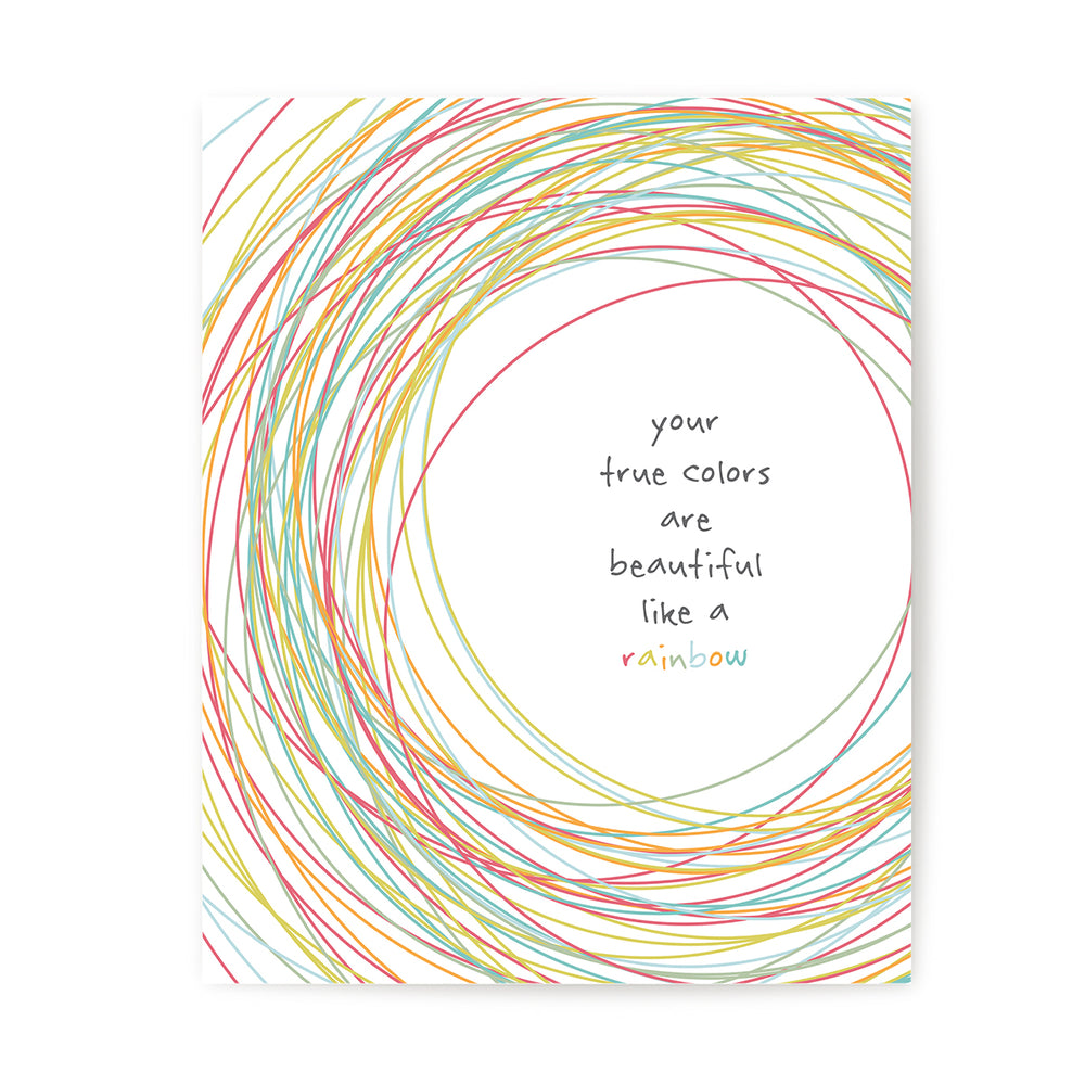 True Colors | Cyndi Lauper - Song Lyric Wall Art Music Poster