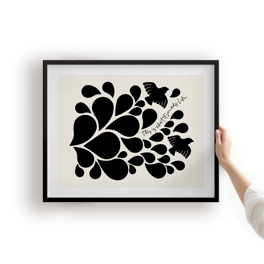 When Doves Cry | Prince - Song Lyrics Art Print