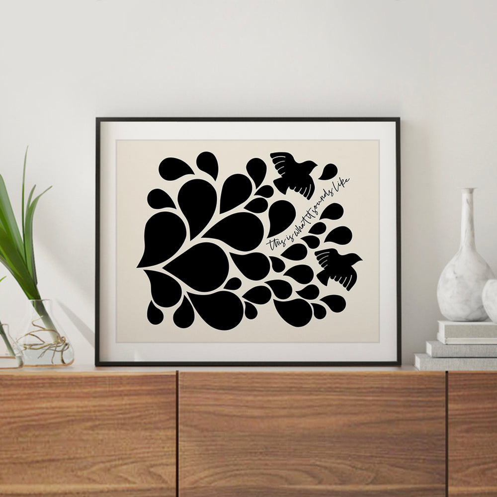 When Doves Cry | Prince - Song Lyrics Art Print