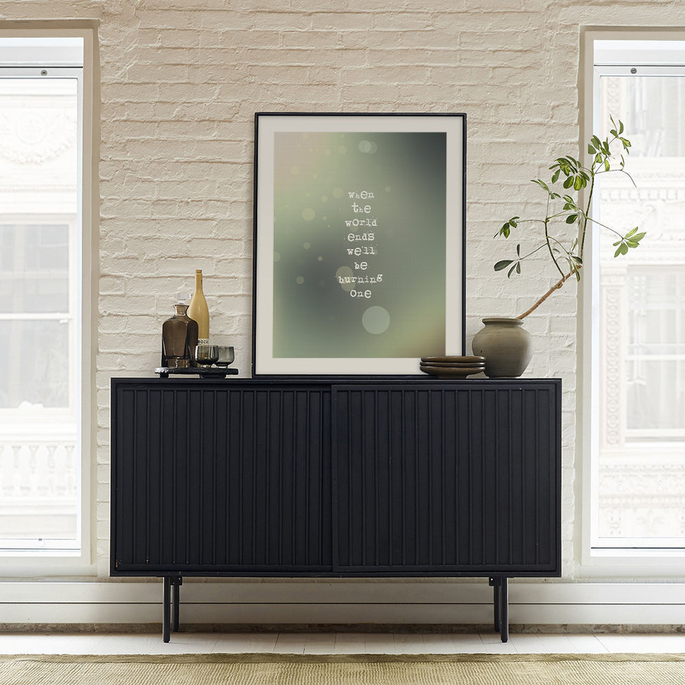 When The World Ends | Dave Matthews Band - Song Lyrics Art Print