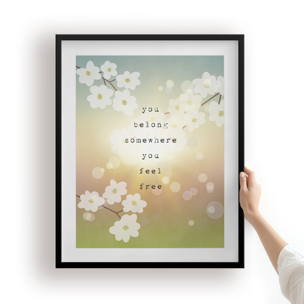 Wildflowers | Tom Petty - song lyric wall art music poster