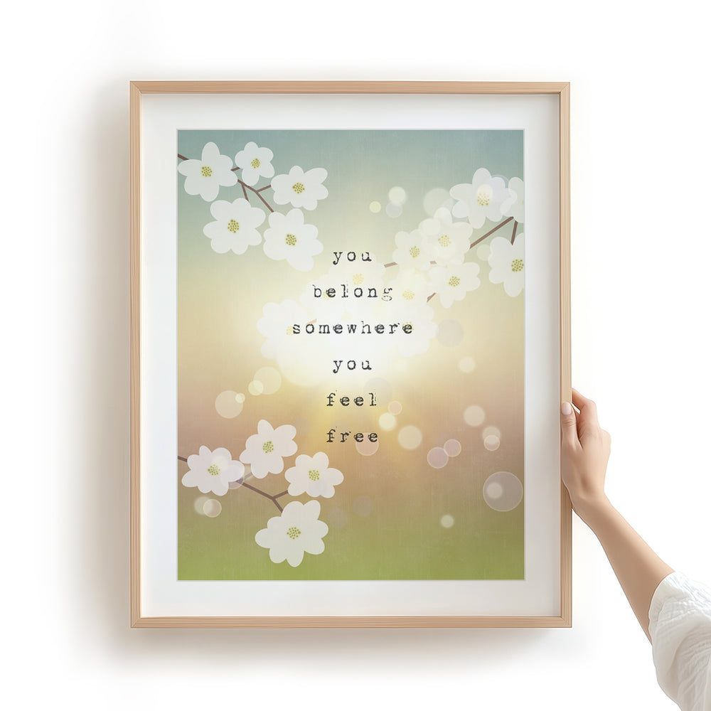 Wildflowers | Tom Petty - song lyric wall art music poster