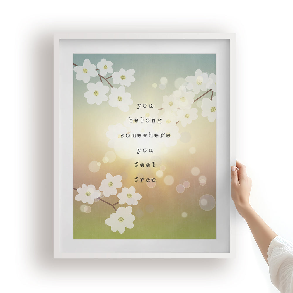 Wildflowers | Tom Petty - song lyric wall art music poster
