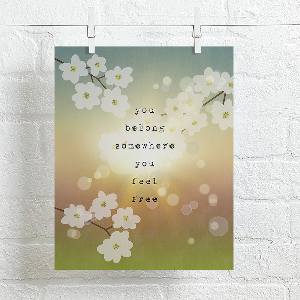 Wildflowers | Tom Petty - song lyric wall art music poster