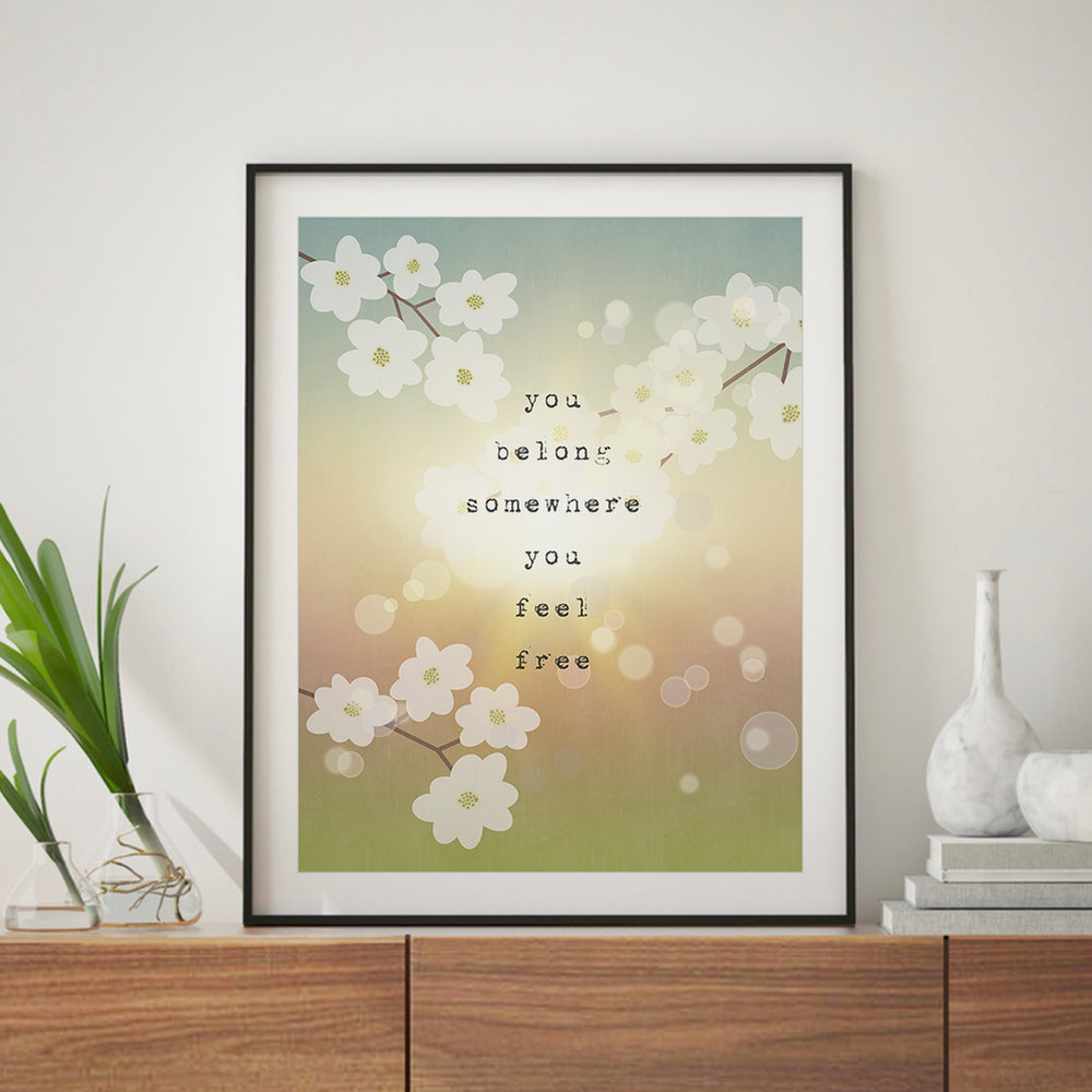 Wildflowers | Tom Petty - song lyric wall art music poster