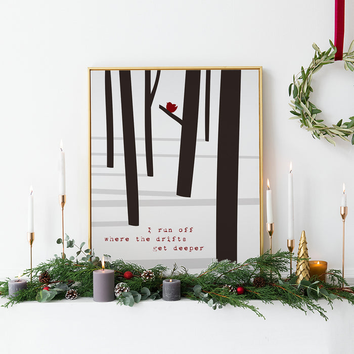 holiday song lyric wall art