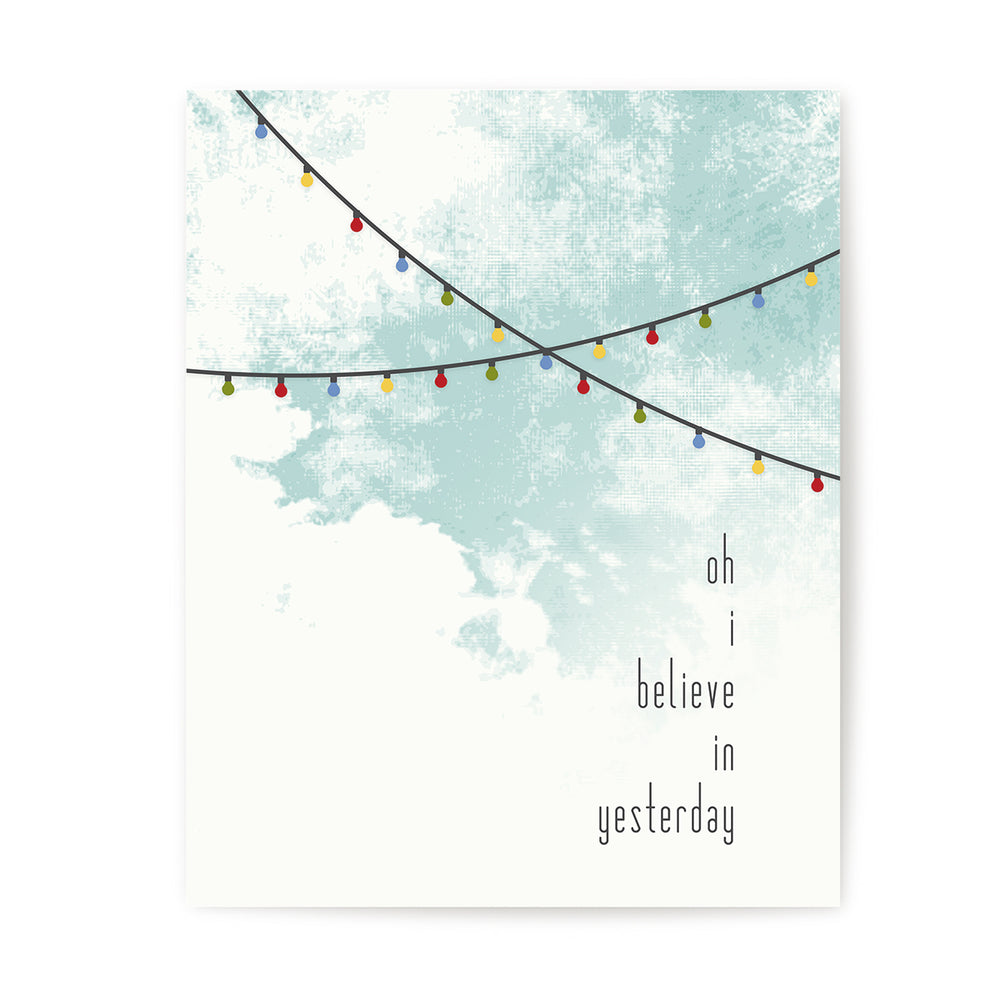 Yesterday | The Beatles - Song Lyrics Art Print