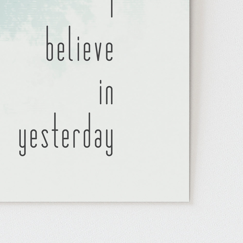 Yesterday | The Beatles - Song Lyrics Art Print