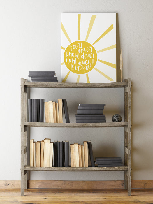 You Are My Sunshine - song lyric canvas wall art