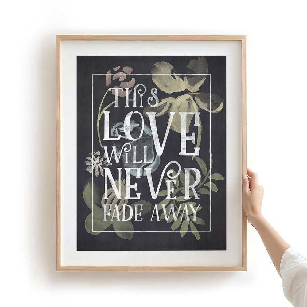 You Are The Best Thing | Ray LaMontagne - Song Lyrics Wall Art Print