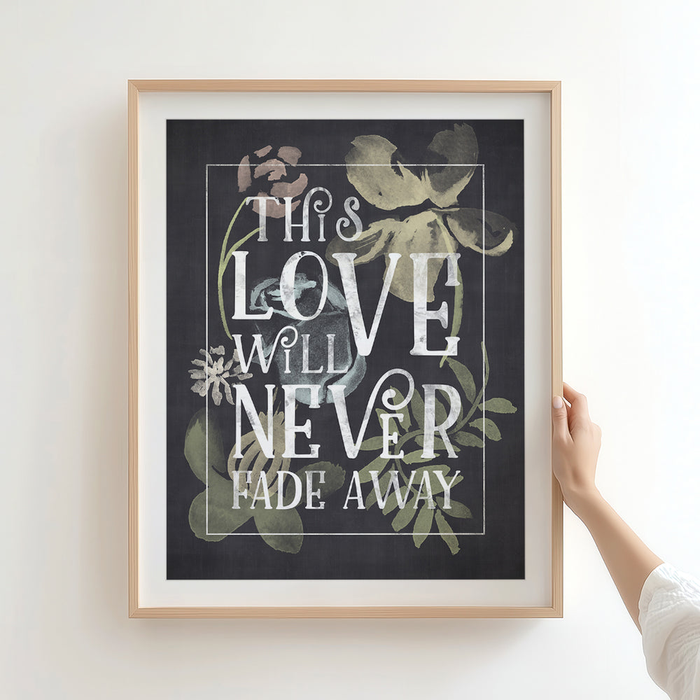 You Are The Best Thing | Ray LaMontagne - Song Lyrics Wall Art Print