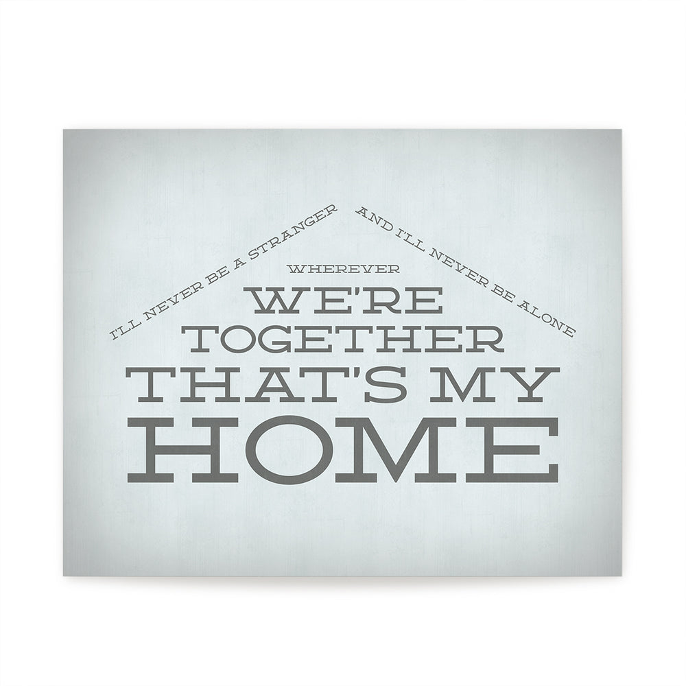 You're My Home | Billy Joel song lyric art print by Lyrical Artworks