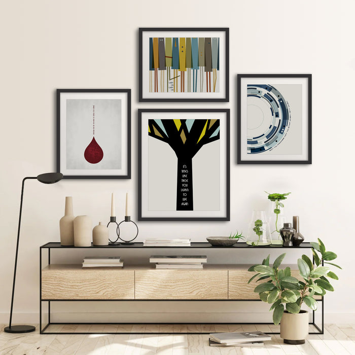 Foo Fighters posters by lyrical artworks