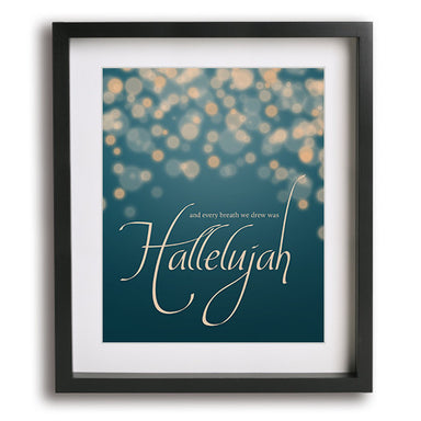 Hallelujah by Jeff Buckley song lyric art