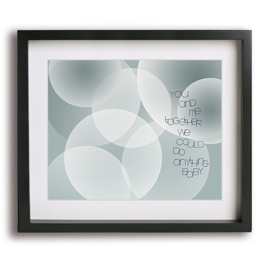 You And Me by Dave Matthews Band song lyric art